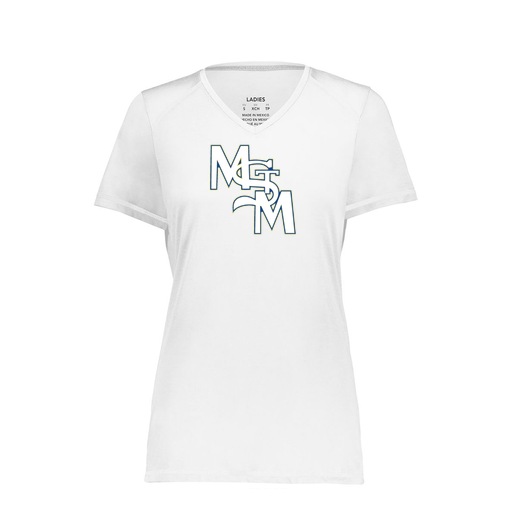 [6844.005.XS-LOGO2] Women's SoftTouch Short Sleeve (Female Adult XS, White, Logo 2)