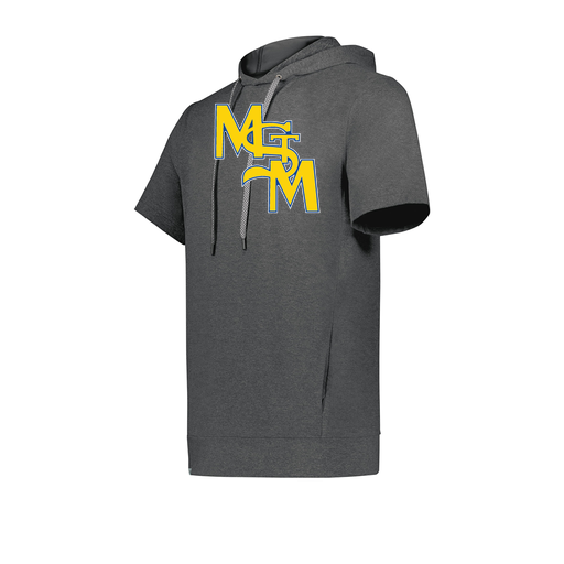 [222605-GRY-YS-LOGO1] YOUTH VENTURA SOFT KNIT SHORT SLEEVE HOODIE (Youth S, Gray, Logo 1)