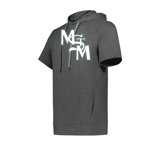 [222605-GRY-YS-LOGO2] YOUTH VENTURA SOFT KNIT SHORT SLEEVE HOODIE (Youth S, Gray, Logo 2)