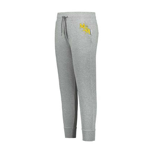 [222799.013.XS-LOGO1] LADIES VENTURA SOFT KNIT JOGGER (Female Adult XS, Silver, Logo 1)