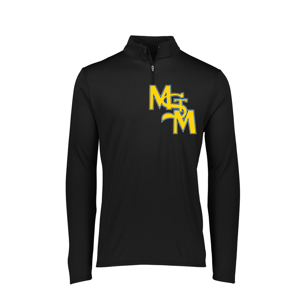 [FTLQFLBK-AS-LOGO1] Decker Men's Flex-Lite 1/4 Zip Shirt (Black, Adult S, Logo 1)