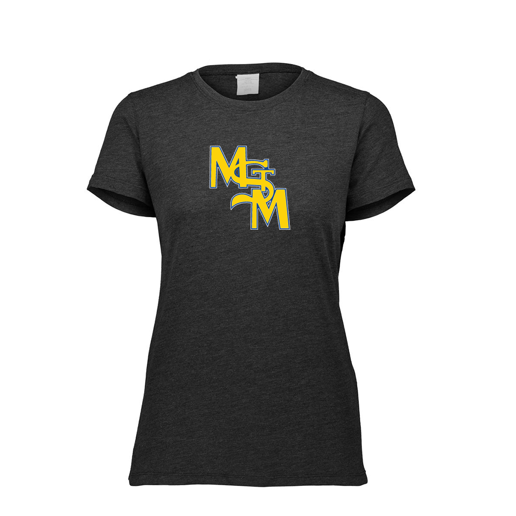 [FTSCUBBK-FAL-LOGO1] Decker Women's Tri-Blend T-Shirt - Short Sleeve (Female Adult L, Black, Logo 1)