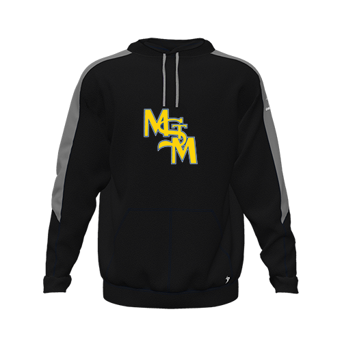 [CUS-DFW-HOOD-FLC-LSL-BLK-YXS-LOGO1] Hoodie (Black, Youth XS, Logo 1)