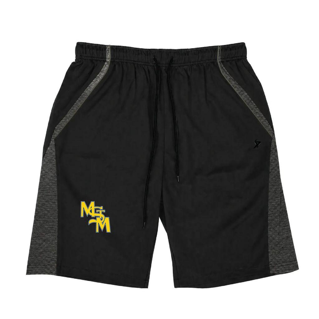 [DEC-ANGLE-SHORT-YXXS-BLK-LOGO1] Decker Shorts (Angle Shorts) (Youth XXS, Logo 1)