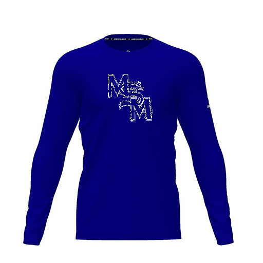 [CUS-DRIF-TEES-PER-CNK-LSL-RYL-YXS-LOGO1] Dri Fit Performance T-Shirt (Youth XS, Royal, Logo 1, Long Sleeve)
