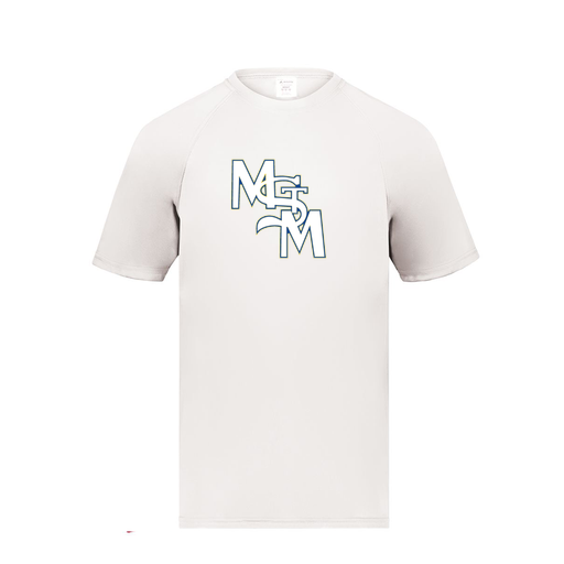 [2790.005.S-LOGO2] Men's Smooth Sport T-Shirt (Adult S, White, Logo 2)