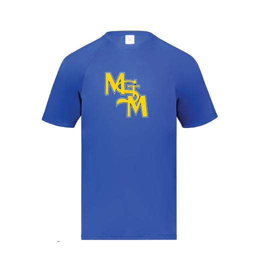 [2790.060.S-LOGO1] Men's Smooth Sport T-Shirt (Adult S, Royal, Logo 1)