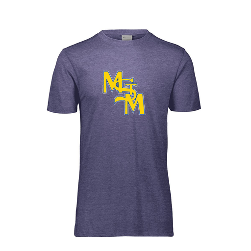 [FTSCUBRY-AS-LOGO1] Decker Men's Tri-Blend T-Shirt - Short Sleeve (Adult S, Royal, Logo 1)