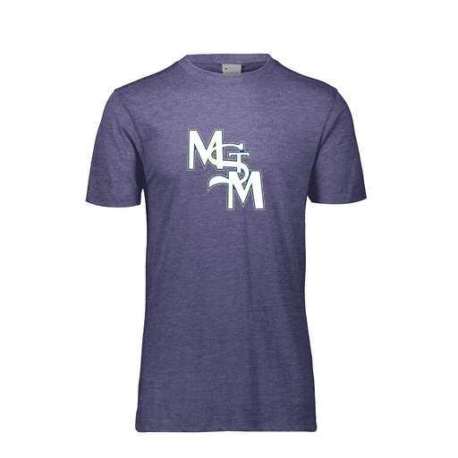 [FTSCUBRY-AS-LOGO2] Decker Men's Tri-Blend T-Shirt - Short Sleeve (Adult S, Royal, Logo 2)