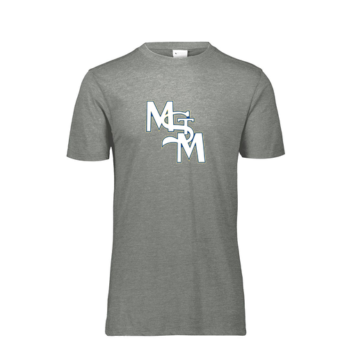 [FTSCUBGY-AS-LOGO2] Decker Men's Tri-Blend T-Shirt - Short Sleeve (Adult S, Gray, Logo 2)