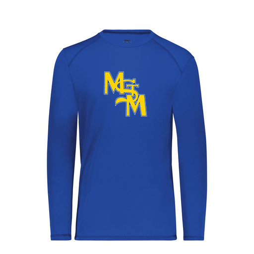 [6845.060.S-LOGO1] Men's SoftTouch Long Sleeve (Adult S, Royal, Logo 1)