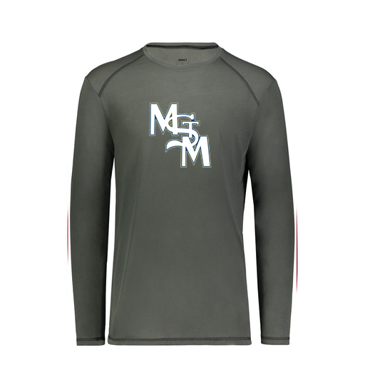 [6846.98D.S-LOGO2] Youth SoftTouch Long Sleeve (Youth S, Gray, Logo 2)