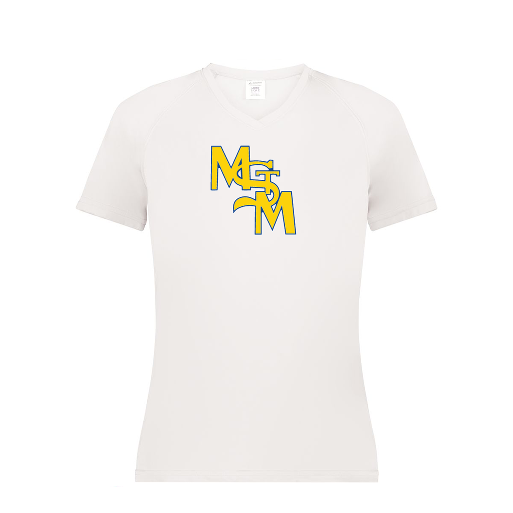 Ladies Smooth Sport V-Neck T-Shirt