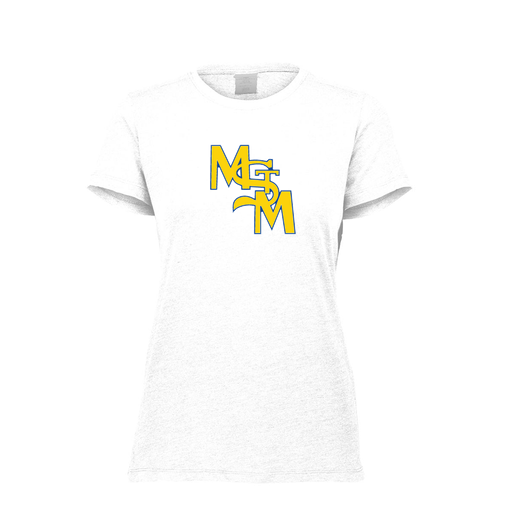 [FTSCUBWH-FAXS-LOGO1] Decker Women's Tri-Blend T-Shirt - Short Sleeve (Female Adult XS, White, Logo 1)