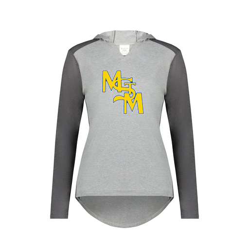 [6902.30V.XS-LOGO1] Ladies Vintage Hoodie (Female Adult XS, Gray, Logo 1)