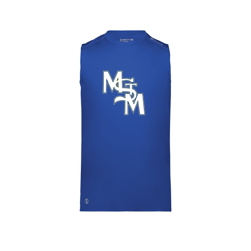 [222593.060.S-LOGO2] Men's CoolDry TankTop (Adult S, Royal, Logo 2)