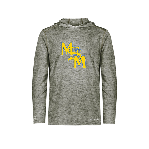 [FOLHCGGY-AS-LOGO1] Decker Men's Charge Hoodie (Adult S, Gray, Logo 1)