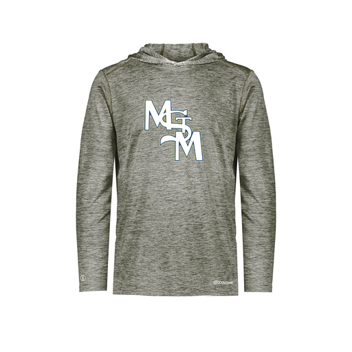 [FOLHCGGY-AS-LOGO2] Decker Men's Charge Hoodie (Adult S, Gray, Logo 2)