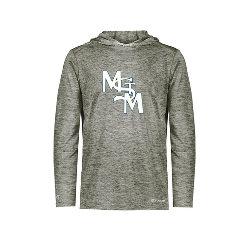 [CUS-DFW-CHGHOOD-PER-LSL-GRY-YS-LOGO2] Youth Charge Hoodie (Youth S, Gray, Logo 2)
