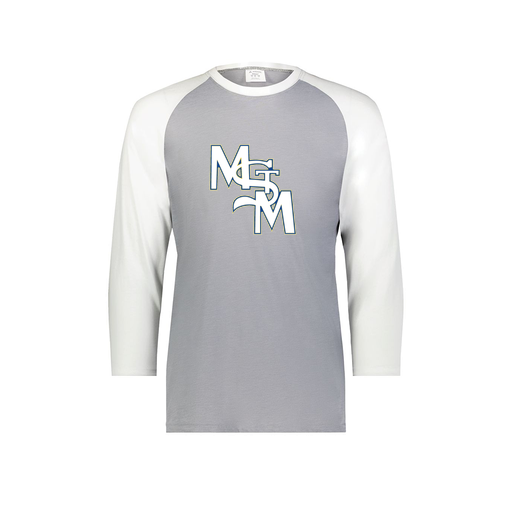 [6880.74S.S-LOGO2] Youth Vintage 3/4 T-Shirt (Youth S, White, Logo 2)