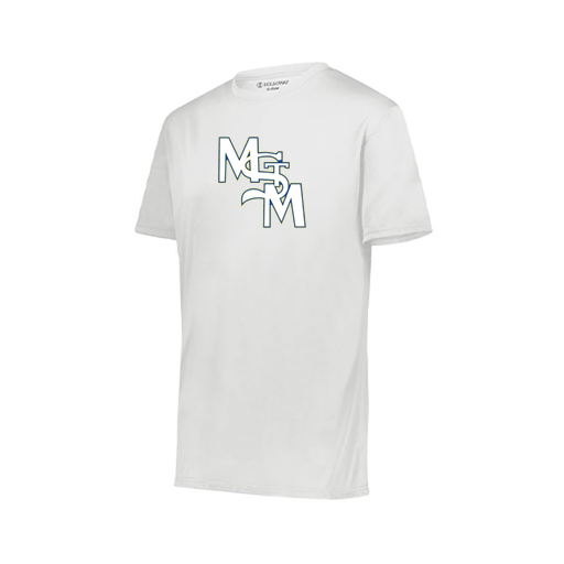 [222818.005.S-LOGO2] Men's Movement Dri Fit Shirt (Adult S, White, Logo 2)