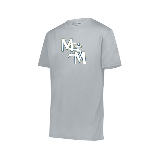 [222818.099.S-LOGO2] Men's Movement Dri Fit Shirt (Adult S, Silver, Logo 2)