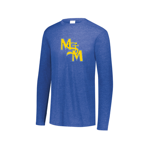 [3075.U55.XS-LOGO1] Men's LS Ultra-blend T-Shirt (Adult XS, Royal, Logo 1)