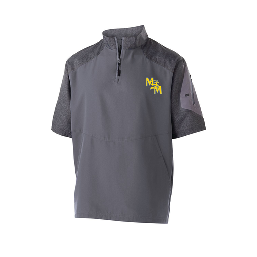 [229545.H60.XS-LOGO1] Men's Raider SS Pullover (Adult XS, Gray, Logo 1)