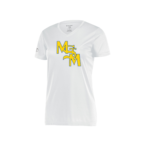 [222820.005.S-LOGO1] Ladies Movement Dri Fit Shirt (Female Adult S, White, Logo 1)