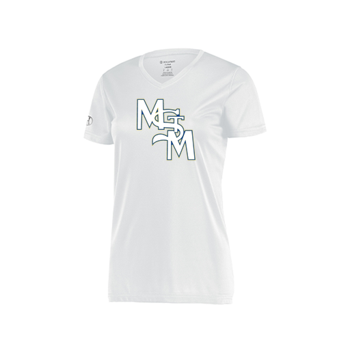 [222820.005.S-LOGO2] Ladies Movement Dri Fit Shirt (Female Adult S, White, Logo 2)