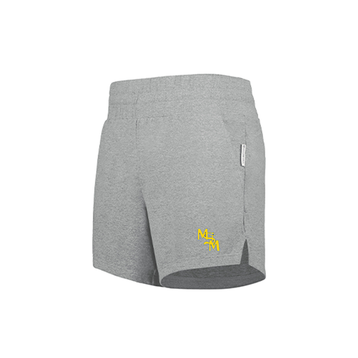 [223704.013.XS-LOGO1] LADIES VENTURA SOFT KNIT SHORTS (Female Adult XS, Silver, Logo 1)