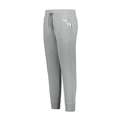 [222799.013.XS-LOGO2] LADIES VENTURA SOFT KNIT JOGGER (Female Adult XS, Silver, Logo 2)